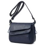 sac a main souple bleu