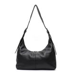 sac bandouliere cuir souple noir