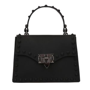 sac a main cartable noir PVC