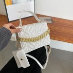sac a main carre blanc