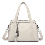 sac a main cuir blanc avec bandouliere