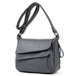 sac à main souple gris