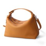 sac bandouliere femme camel en cuir elegant