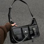 sac à main multipoches en cuir synthetique