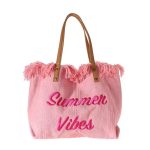 sac de plage femme rose