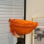 sac banane en tissu orange