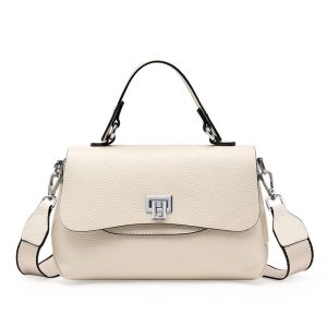 sac bandouliere en cuir blanc