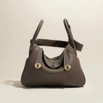 sac a main femme luxe en cuir gris