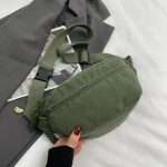 sac banane femme en velours côtelé