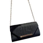 sac bandouliere noir paillette