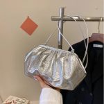 sac pochette argenté
