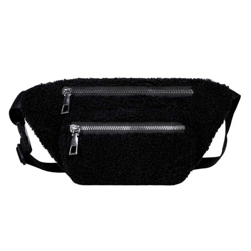 sac banane moumoute femme noir