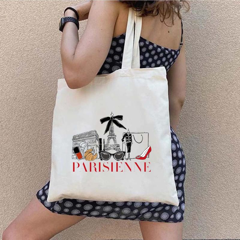 tote bag paris parisienne