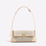 petit sac a main baguette beige
