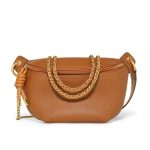 sac banane en cuir femme camel