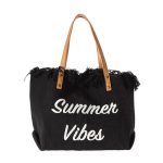 sac de plage femme noir