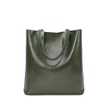 sac a main cuir brut vert olive