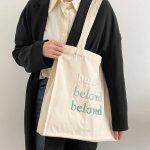 tote bag brode vert