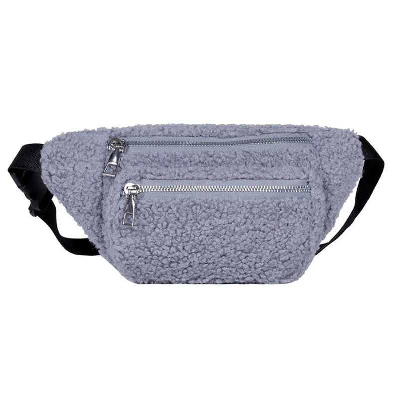 sac banane moumoute femme bleu