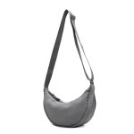 sac banane bandouliere femme gris en nylon