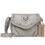 sac a main cuir boheme gris