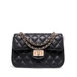 sac bandouliere matelassé noir