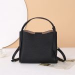 sac a main chic en cuir de couleur noir