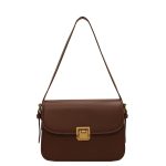 sac bandouliere carre camel