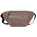 sac banane moumoute femme taupe
