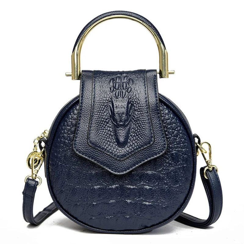 sac bandouliere rond couleur bleu