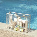 sac de plage transparent blanc