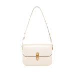 sac a main en bandouliere en cuir blanc