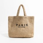 sac plage luxe en paille