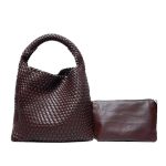 sac cuir tressé luxe