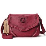 sac a main cuir boheme rouge bordeaux