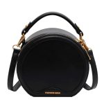 sac bandouliere rond femme noir