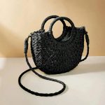 sac osier bandouliere noir
