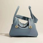 sac a main femme luxe en cuir bleu clair