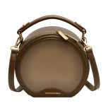 sac bandouliere rond femme vert khaki