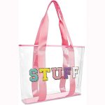 sac de plage en plastique transparent