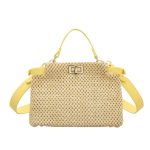 sac raphia luxe jaune