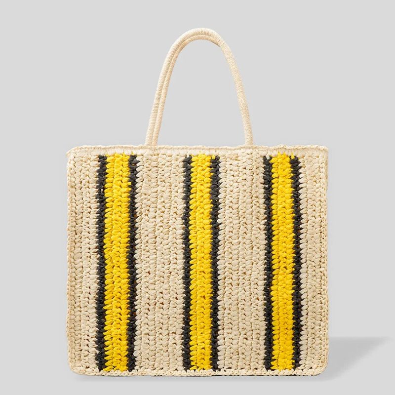sac cabas de plage en paille