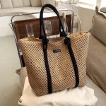 sac de plage femme avec fermeture éclair marron
