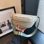 sac banane en tissu vert femme