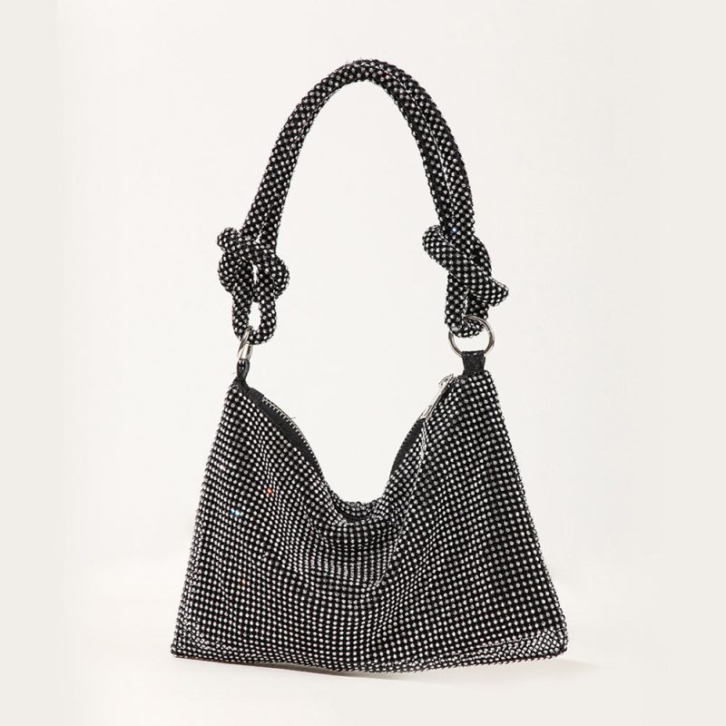 sac a main noir paillettes