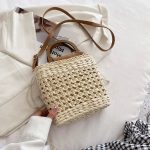 sac bandouliere raphia blanc