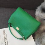 sac a main en cuir vert