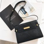 sac cuir femme tendance crocodile noir