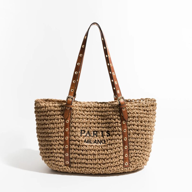 sac de plage de luxe marron