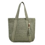 sac de plage femme chic khaki